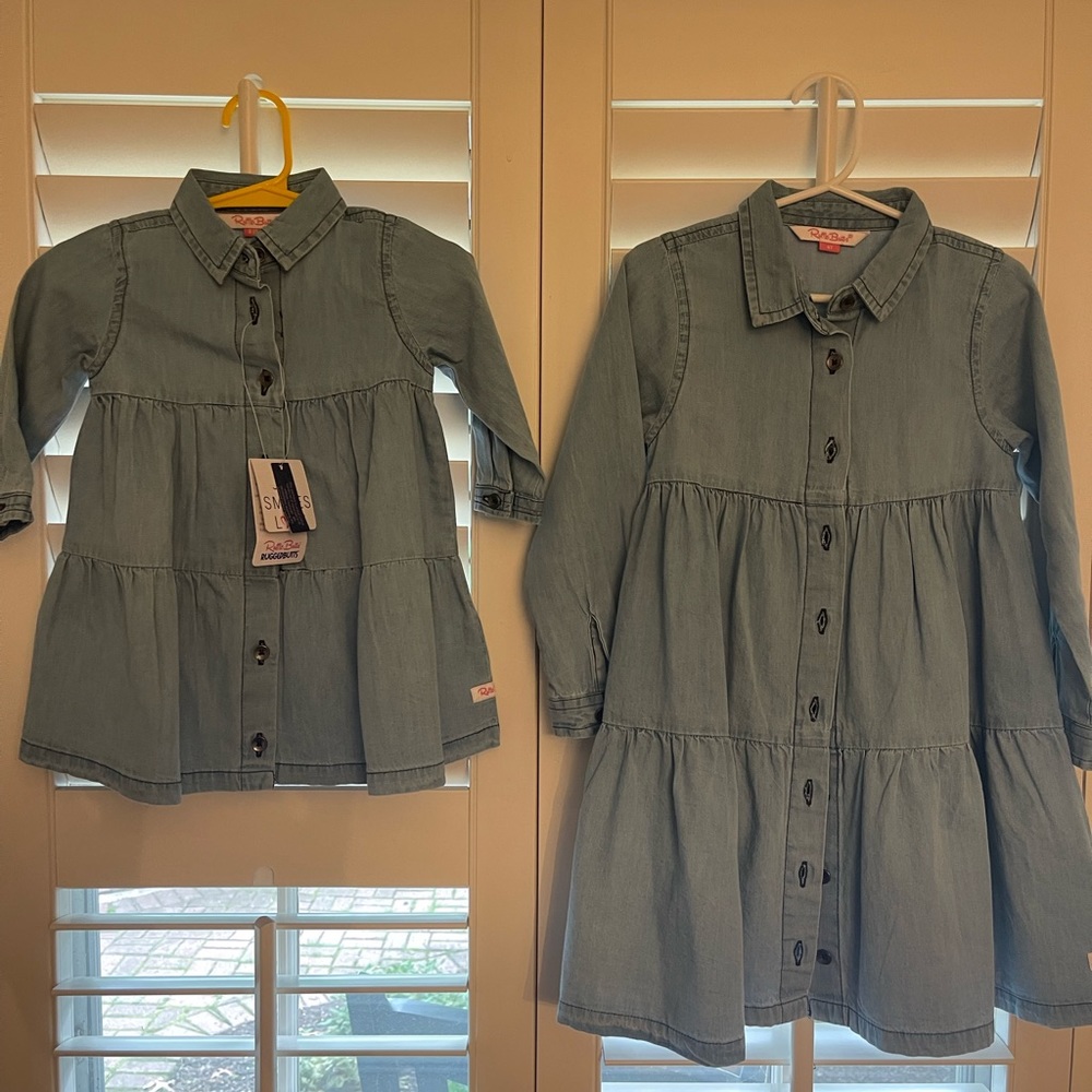 Ruffle Butts Denim Sister Set